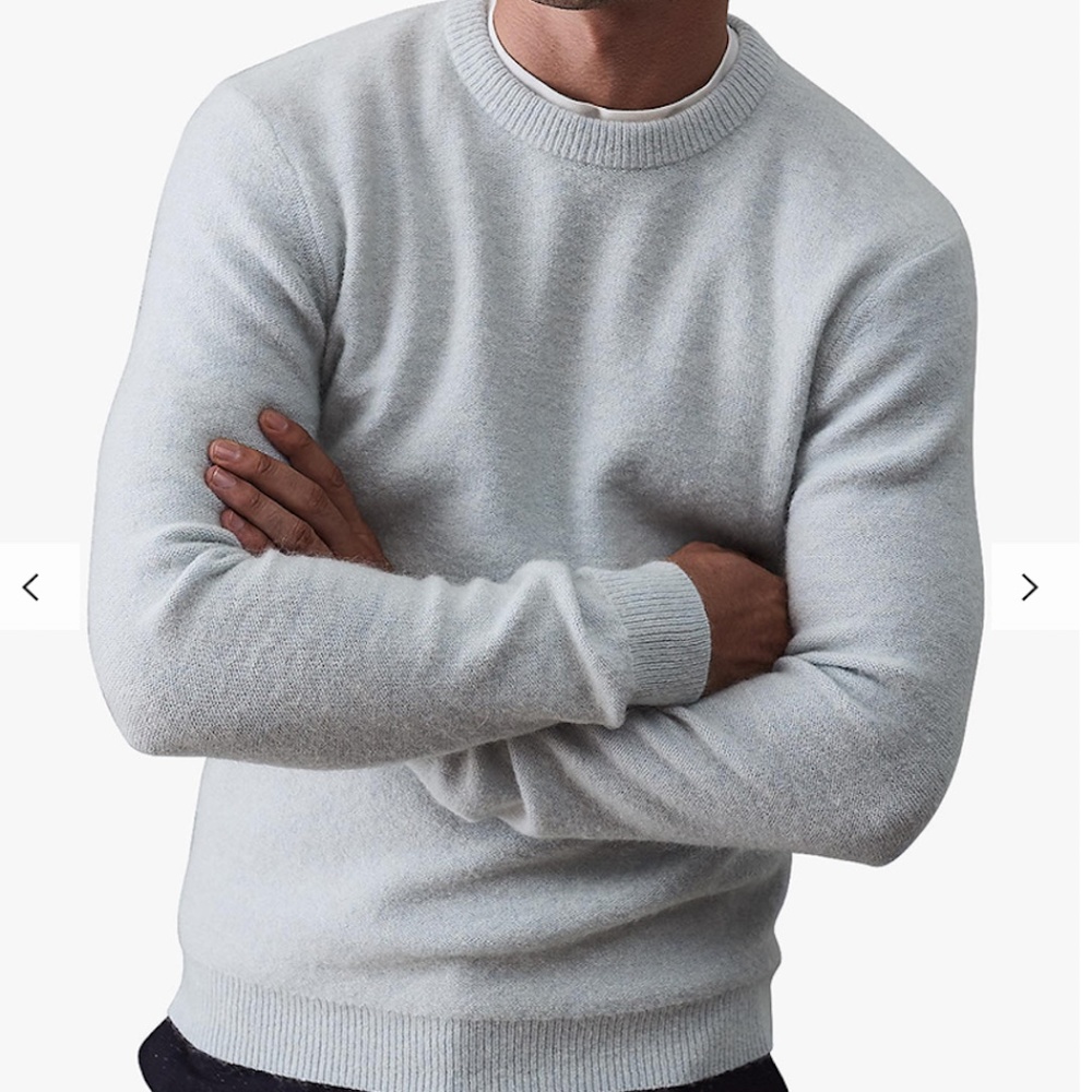 Reiss wool and mohair crewneck sweater
